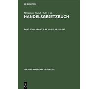 §§ 145-177. §§ 335-342 (Copertina rigida) Großkommentare Der Praxis