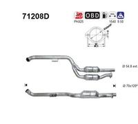 145 KW 197 CV CATALIZZATORE PER Mercedes Classe E T-Model S210 E 320 T CDI