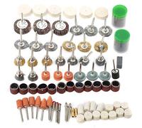 145 Pezzi Kit Accessori per Mini Trapano Elettrico, Set per Smerigliatura Lucidatura e Taglio con Ruota in Lana Carta Vetrata Spazzola per Metallo Legno Plastica