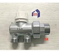 1450 114 FAR - VALVOLA MONOTUBO 1" DX O SX MANUALE CON SONDA X MULTISTRATO RAME