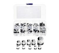 145Pcs 10 Values SMD 0.47 to 470uF 16V 25V 35V 50V Electrolytic Capacitor Assortment Kit For Electronic DIY Mixed Box kit BIANMTSW