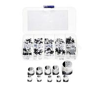 145Pcs 10 Values SMD 0.47 to 470uF 16V 25V 35V 50V Electrolytic Capacitor Assortment Kit For Electronic DIY Pack RUAJOGYNVM
