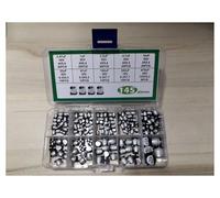145pcs Aluminum Electrolytic Capacitor Kit Mix 10values Box 35V/25V/10V 0.47uf/1uf/2.2uf/4.7uf/10uf/22uf/47uf/100uf/220uf/470uf Capacitance Meters