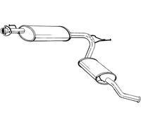 128 CV SILENZIATORE POSTERIORE PER CITRON Jumper Pian P. T. 244 2.8 HDi 4x4 KW