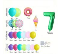 146 Palloncini Digitali, Palloncini a Forma di Gelato a Ciambella, Palloncini in Lattice Multicolore e Palloncini a Forma di Caramella, Perfetti per Anniversari di Coppia, Sorprese di Compleanno, Deco