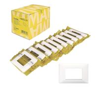 14653.01 VIMAR PLANA CONFEZIONE 10 PEZZI PLACCA 3M TECNOPOLIMERO BIANCO