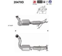 147 KW 200 CV CATALIZZATORE PER Ford Mondeo IV Turnier BA7 2.2 TdCi