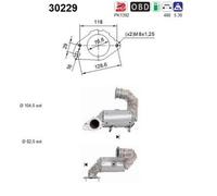 ASA Selection Catalizzatore 147 kW (200 CV) per Renault Espace V JR 1.6 TCe 200