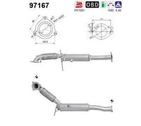 147 KW 200 CV CATALIZZATORE PER Volvo V70 II 285 2.4 T AWD