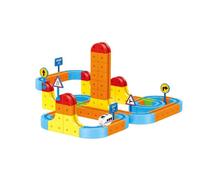 147 Pezzi Trenino Elettrico per Bambini, 3D DIY Elettrico Cube Track con Telecomando, Giocattolo STEM Regalo Per Bambini dai 3 Anni in su