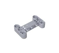 14720 - Raccordo a perno 3x5, braccio a forma di H con foro, 10 pezzi, GDS-1002, compatibile con i mattoncini Lego, colore: grigio argento 315