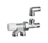 1473 12G18 Valvola MONOTUBO manuale completa di gomito maschio GOMMA FAR