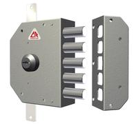 SERRATURA A POMPA PORTA LEGNO PORTONE SICUREZZA CR 3200 CHIAVE DESTRA DX 60 mm