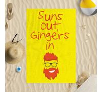 147x99.1cm Soli Fuori Gingers IN Tre Colori Microfibra Beach Telo Scherzo Gioco