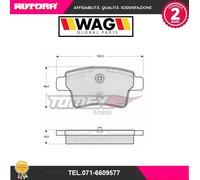 1482 Kit pastiglie freno a disco post adatto a Citroen C4 Picasso (MARCA-WAG)