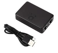 (1483) Home Office Hub Splitter 2 Porte Interne Esterne Internet Switch di Rete Mini