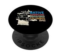 1492 I nativi americani hanno scoperto Colombo PopSockets PopGrip Adesivo