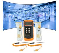 149x71x41mm Termocoppia 6802 II Accessorio Digitale Doppio Canale Durevole