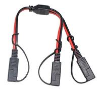 14AWG SAE DC Power Automotive Connettore Cavo Y Splitter 1 a 2 SAE Cavo di prolunga adatto per collegamento batteria solare e trasferimento 30 cm - con coperchio protettivo