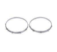 14in 10 Hole Alloy Drum Hoop Set, Universal Adaptability, Decorative Appearance, Installation, Sound Quality Improvement, Durably for Performance and Travel
