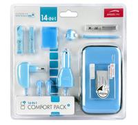 14in1 Set Custodia Spiele-Hüllen Netz-Ladegerät Auto Caricatore Stifte per