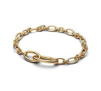 14k Gold-Plated Oval Link Bracciale