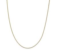 14k Oro Giallo 0.95mm Massiccio Scatola Catena Con / Gancetto a Levetta 35.6cm -