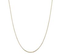 14k Oro Giallo 1.2mm Massiccio Ottagonale Serpente Catena Con / Gancio 40.6cm -