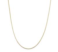 14k Oro Giallo 1.4mm Massiccio Ottagonale Serpente Catena Con / Gancio 40.6cm -