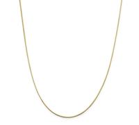 14k Oro Giallo 1.4mm Massiccio Ottagonale Serpente Catena Con / Gancio 40.6cm -