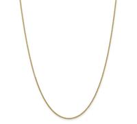 14k Oro Giallo 1.6mm Lucido Massiccio Cavo Link Catena Con / Gancetto a Levetta