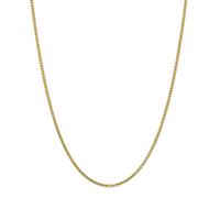 14k Oro Giallo 1.9mm Massiccio Scatola Catena Con / Gancetto a Levetta 40.6cm -