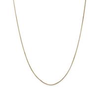 14k Oro Giallo 1mm Massiccio Ottagonale Serpente Catena Con / Gancio 40.6cm -