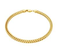 14k Oro Giallo 3mm Franco Scatola Bracciale Catena Uomo Donna 7 " 7.5 " 8 " 8.5