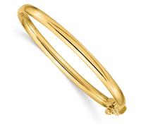 14k Oro Giallo Bambini Lucidato Cerniera 3.75mm Braccialetto da Gioielli 12.7cm