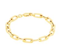 14k Oro Giallo Fermacarte 2mm-7mm Catena Cavo Rolo Bracciale Uomo Donna 17.8cm -