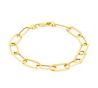 14k Oro Giallo Fermacarte 2mm-7mm Catena Cavo Rolo Bracciale Uomo Donna 17.8cm