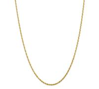 14k Oro Giallo Luce 2.25mm Taglio Diamante Collana W/ Gancetto a Levetta 40.6cm