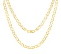 14K Oro Giallo Massiccio 5mm da Uomo Marinaio Ancora Italia Collana a Catenina