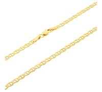 14K Oro Giallo Massiccio da Uomo 2.5mm Marinaio Ancora Link Catena Collana