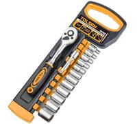 SET 14PZ CRICCHETTO REVERSIBILE CON BUSSOLE DA 1/4"