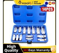 14Pcs Automotive Brake Pants Removal Socket Tools Set Kit di smontaggio per raccordi per tubi freno per auto e camion strumenti di riparazione universali