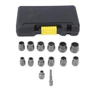 14PCS Bolt Extractor Set, Bolt Nuts Extractor Socket Set Chrome Molybdenum Steel Stripped Lug Nut Remover for Removing Damaged Frozen Nuts Screws - Bolt Nuts Extractor Set