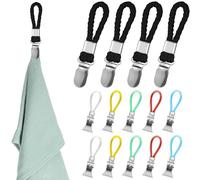 14PCS Clip per asciugamani da cucina, appendi strofinacci cucina, in acciaio inox e plastica, multifunzione, moderno, leggero, clip per asciugamani, gancio per riporre oggetti