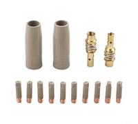14PCS Per 15AK Rivestimento Protezione Ugello Set con 0 8mm Dimensione Ugello In Rame Contatto Porta Punta Per Maggiore Resistenza Al Calore Saldatura
