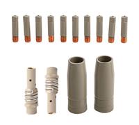 14PCS per Ugelli e Supporti Punte Saldatore Mig con Rivestimento per 15AK per Sa