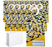 14pcs Profuma Armadio Vestiti, Profumatori Armadio e Cassetti, Profumatore Auto, Profumo Aromi Sacchetti Lavanda Profumati per Armadio Cassetti Armadietti, Scarpiera Deodorante Armadio (Fiore arancio)