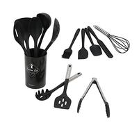 14Pcs Silicone Kitchen Utensils Set | Heat Insulating Handles for Secure Grip | Complete Cooking Utensils for Home/Restaurant/Daily Use | BPA - & Dishwasher Safe