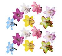 14pezzi Fermaglio per Chioma Simulato in Stoffa, Festa Estiva, Boho | Chioma Accessori, Accessori Figli dei Fiori Donna, Mollette Piccole Chioma Donna, Hawaiano