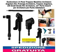 14pz X Trapano, Kit Prolunga Avvitatore, Snodo, Porta Inserti X Avvitatore